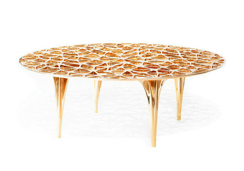 金属3D打印网状家具-圆桌